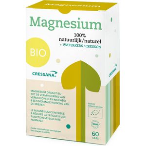 Plantaardige Magnesium - Ondersteunt Spiercontracties - 300 Mg - 60 Capsules