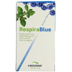 Cressana - RespiraBlue - 90 Vegan Capsules - Oregano - Ondersteunt Ademhaling