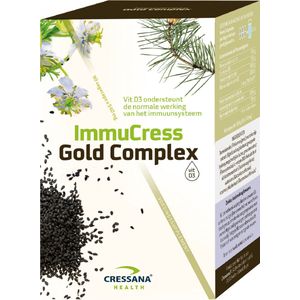 Immucress Gold Complex - Vitamine D - Plantaardige Bron - 60 Capsules