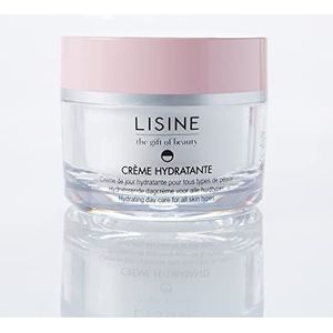 Hydraterende dagcrème 50 ml – gezichtsverzorging voor de normale huid – met sheaboter, avocado-olie en hydraterende werkzame stoffen – de hele dag door versterkt vocht LISINE