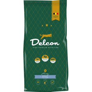 Delcon Kattenvoer Hypoallergeen Adult Vis – met Zalm – 1,75 kg Kattenbrokken