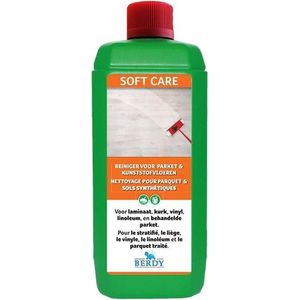 Soft Care - Sterke reiniger - LAMINAAT, PARKET EN KUNSTSTOFVLOEREN - Berdy - 1L