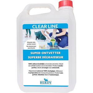 Clearline - 100% Milieuvriendelijke SUPERONTVETTER - 5 L - Berdy