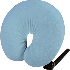 Overtrek hoofdsteun Lichtblauw -MediPreventie | Massagetafel en -stoel