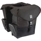 Willex Bagagetas - Dubbele Fietstas - 24liter- Zwart