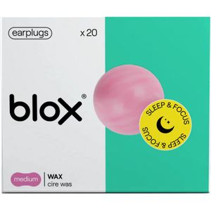 BLOX Oordoppen Wax - Bijenwas Slaap Oordoppen - Hoge Demping - 10 paar - 24 dB SNR