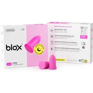 BLOX Oordoppen Foam - Schuim - Small - Roze - 5 paar - Slaap - Concentratie - Reizen