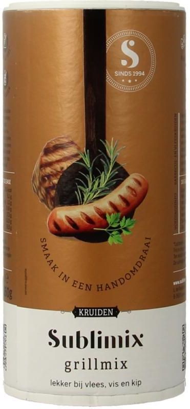 Sublimix - Grillfix - Bakmix - Glutenvrij - 160G