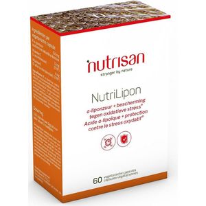 Nutrisan Nutrilipon Nf - R-alfa-liponzuur met Vitamine C & E - 60 Vegetarische Capsules