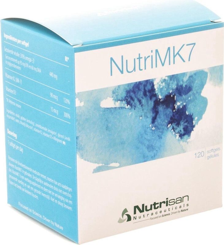 Nutrisan Nutri Mk7 Nf - Vitamine K2, D3 & Omega-3 voor Bot- en Hartgezondheid