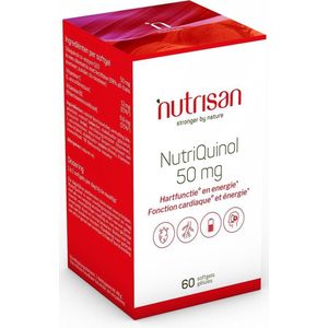 Nutrisan Nutriquinol 50mg | Actieve Co-enzym Q10 | Hoge Absorptie & Antioxidant