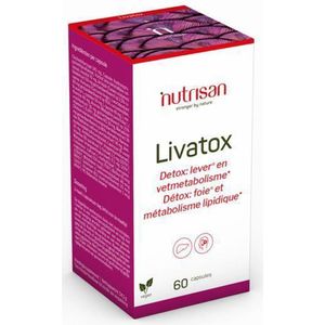 Nutrisan - Livatox Capsules - Vegan Supplement - Kurkuma - Choline