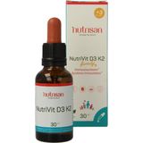 Nutrisan - NutriVit D3 K2 - Vitamine D3 en K2 - Vloeibaar - 30 ml