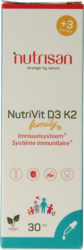 Nutrisan - NutriVit D3 K2 - Vitamine D3 en K2 - Vloeibaar - 30 ml