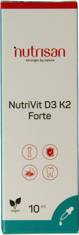 Nutrisan - NutriVit D3 K2 Forte Druppels - Vitamine D3 en K2 - 30ml