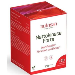 Nutrisan - Nattokinase Forte - Voedingssupplement - 100mg - Zonder Vitamine K2