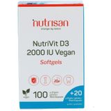 Nutrisan - NutriVit D3 - Vegan Softgels - 2000 IU - MCT-Olie