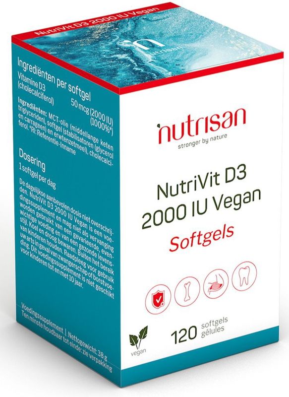 Nutrisan Nutrivit D3 2000 IU Vegan 120 softgels