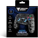 DragonShock MIZAR BT Draadloze Controller Grijs Camo Geschikt voor PS4, PC en Mobile