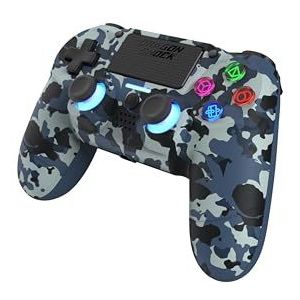 DragonShock Controller Mizar Draadloos blauw camo PS4 (Playstation), Controller, Veelkleurig