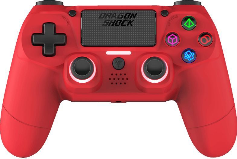 DragonShock - Mizar Controller - Draadloos - Rood - PS4