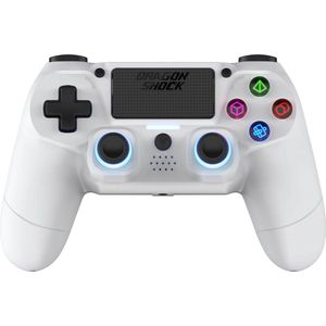 DragonShock MIZAR Bluetooth Draadloze Controller Wit voor PS4, PC en Mobile