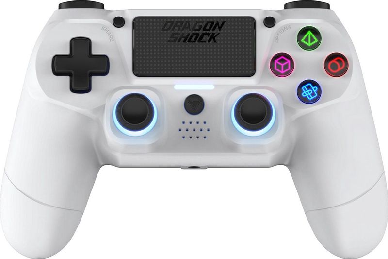 DragonShock MIZAR Bluetooth Draadloze Controller Wit voor PS4, PC en Mobile
