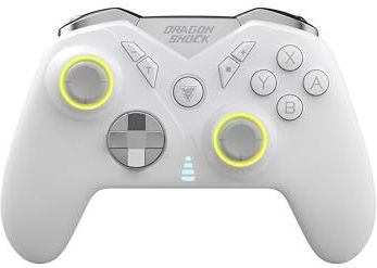 DragonShock NEBULA PRO - Witte Gamingcontroller - Peddels en Bluetooth
