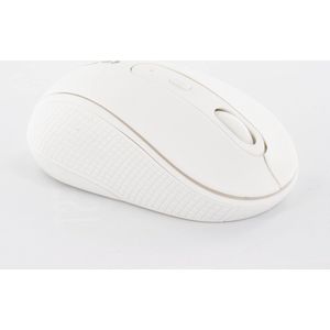 Milki Mouse Milk, Draadloze, Silent Click, Soft Rubber Coated Computermuis In Een Zacht Witte Kleur.