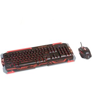 Dragonwar Sencaic Combo - Gaming muis + semi-mechanisch toetsenbord - Qwerty - Zwart