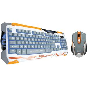 Dragonwar Sencaic Combo - Gaming muis + semi-mechanisch toetsenbord - Qwerty - Wit
