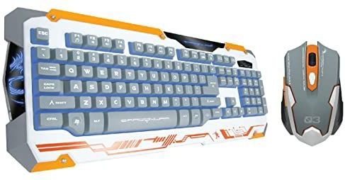 Dragonwar Sencaic Combo - Gaming muis + semi-mechanisch toetsenbord - Qwerty - Wit