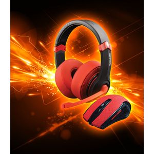 Dragonwar Comboset - Gaming Headset + Gaming Muis - Rode Editie
