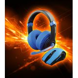 Dragon War Mouse + Headset 2in1 Comboset (Blauw)