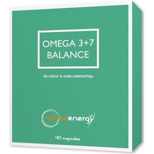 Omega - 3 + 7 Balance - Visolie - 40 Softgels - Ondersteunt Gezonde Hersenfunctie