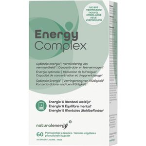 Energy Complex – 60 Vegan Capsules met Vitamine B3 & B6 & Rhodiola Rosea – Natuurlijke Energie (1) Zonder Energie Dip