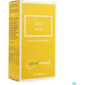 Natural Energy - Q10 Energy - Voedingssupplement - 100mg - Met Vitamine E
