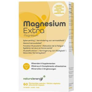 Natural Energy - Magnesium Extra V-caps - 60 Stuks - Voedingssupplement