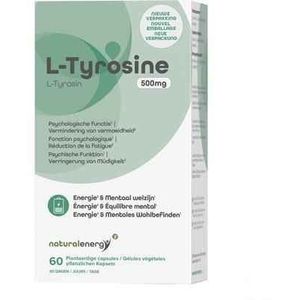 Natural Energy L-tyrosine 500mg 60 Capsules