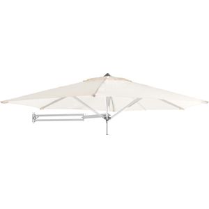 Easysol - Muurparasol - Parasol Muurbevestiging - Ø 250 cm diameter - Ecru - Wandparasol - Muurparasols