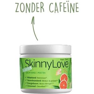 Aangepaste SkinnyLove FRUITY Ochtend vermageringskuur (1x230g) - cafeïne arm met Gegarandeerde werking | Vetverbranding | Afslankkuur