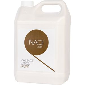 NAQI® Massage lotion Sport 5l - hypoallergeen - olierijk - langdurige (sport) massages - huidverzorgend - waterafwasbaar