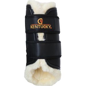 Kentucky Turnout Boots Leather - Kleur: Zwart - Optie: Front - Maat: Full