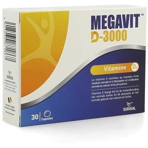 Megavit D-3000 Capsules 30 stuks