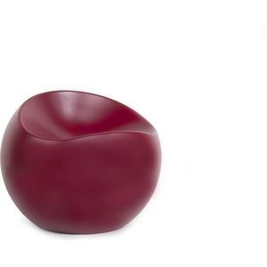XLBoom Bordeaux Mat Ball Chair - Loungebank - Gerecycleerd ABS - 55 × 55 × 50 cm