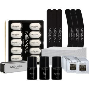 Meanail Paris - Manicureset semi-permanent – navulverpakking Cleaner & Remover (nagellakverwijderaar) – voorbereiding, aanbrengen, neerleggen en onderhouden van de nagels – glamour & nagelvriendelijk • veganistisch & cruelty free