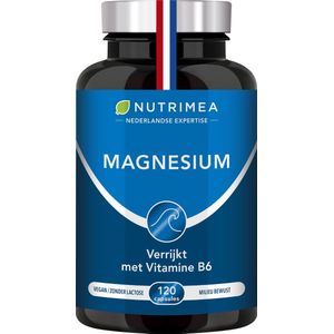 NUTRIMEA - Magnesium - Vitamine B6 - goed voor spieren en botten - 120 vegacaps