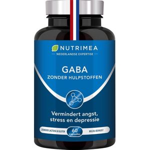 Nutrimea - Gaba 750 mg - verbetert slaap en vermindert stress - 60 vegacaps