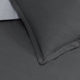 Vision - Omkeerbaar Dekbedovertrek - Antraciet/grijs - 100% Katoen - Inclusief 2 Slopen