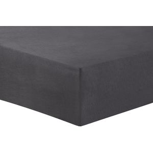 Vision - Hoeslaken - Antraciet - 100% Katoen Flanel - Ruime Hoek 30cm